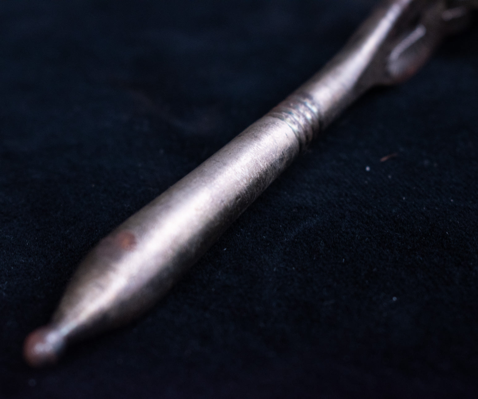 Antique Silver Solid Vintage Nut Cracker Used 5in