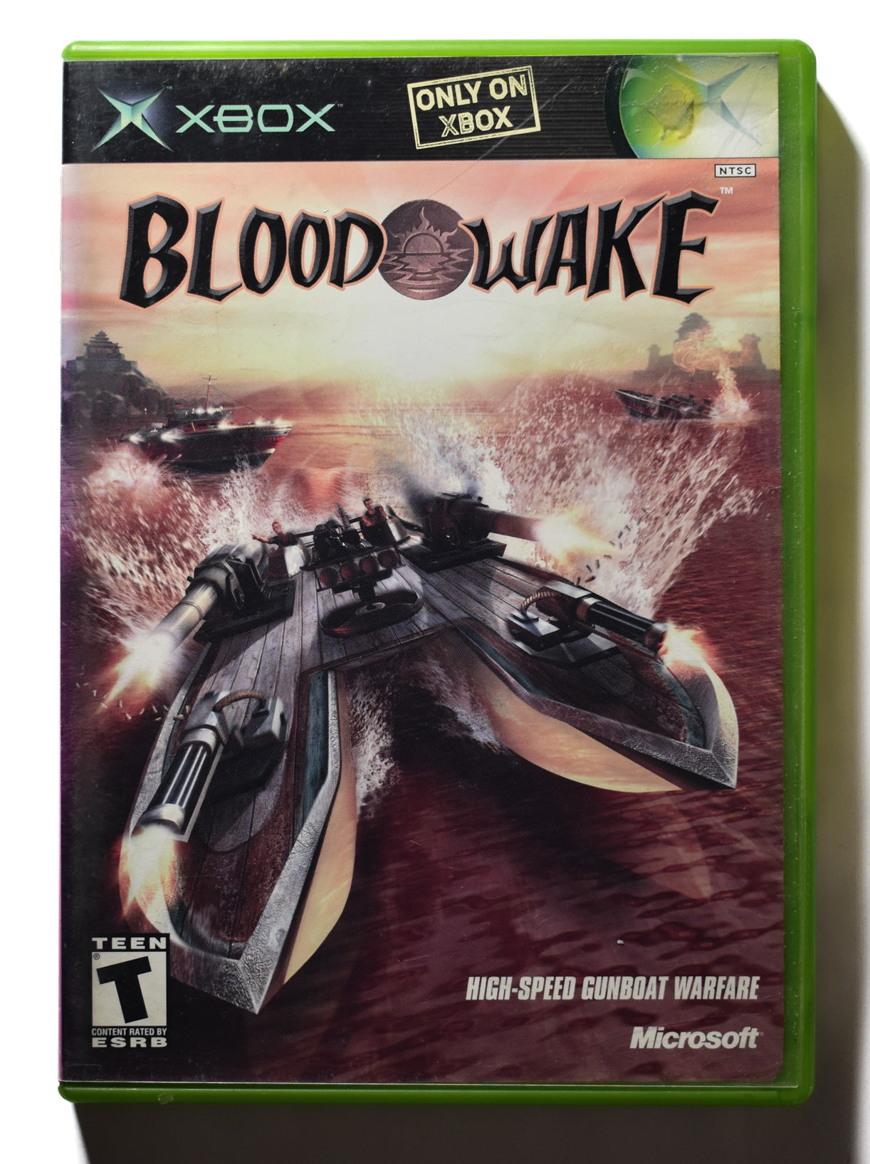 Xbox Blood Wake High Speed gunboat Warfare Microsoft Xbox Original USED