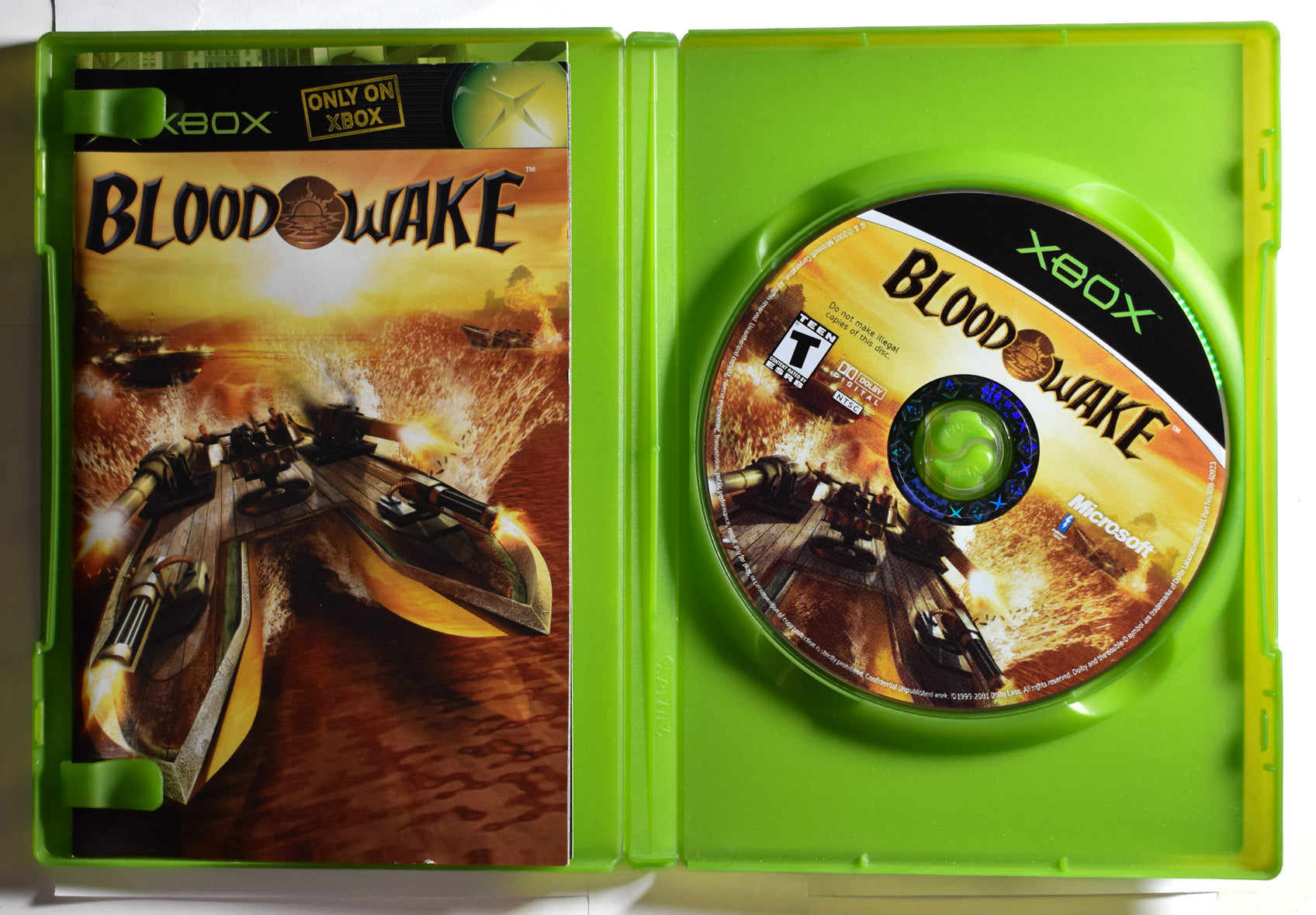 Xbox Blood Wake High Speed gunboat Warfare Microsoft Xbox Original USED