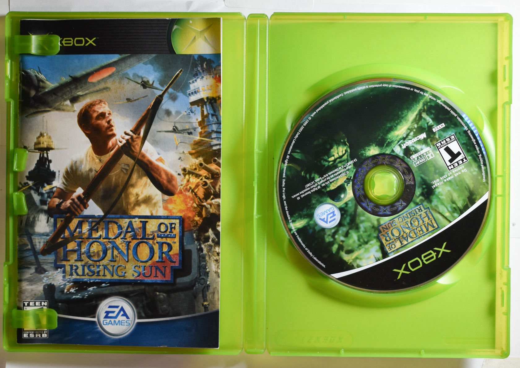 Xbox Medal of honor Rising Sun EA Games Microsoft Xbox Original Used