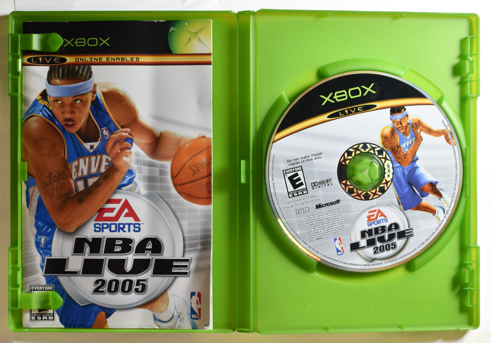 Xbox NBA Live 2005 Game Used Microsoft Xbox Original USED