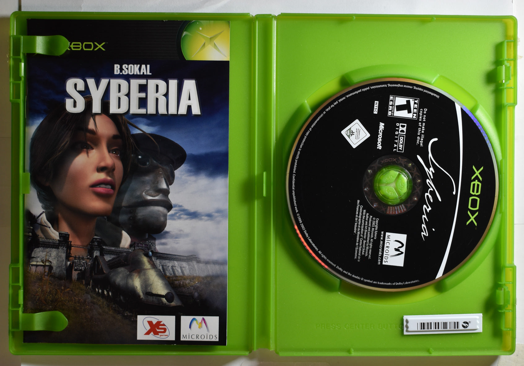 Syberia Microsoft Original Xbox Game Used 2003 XS Games