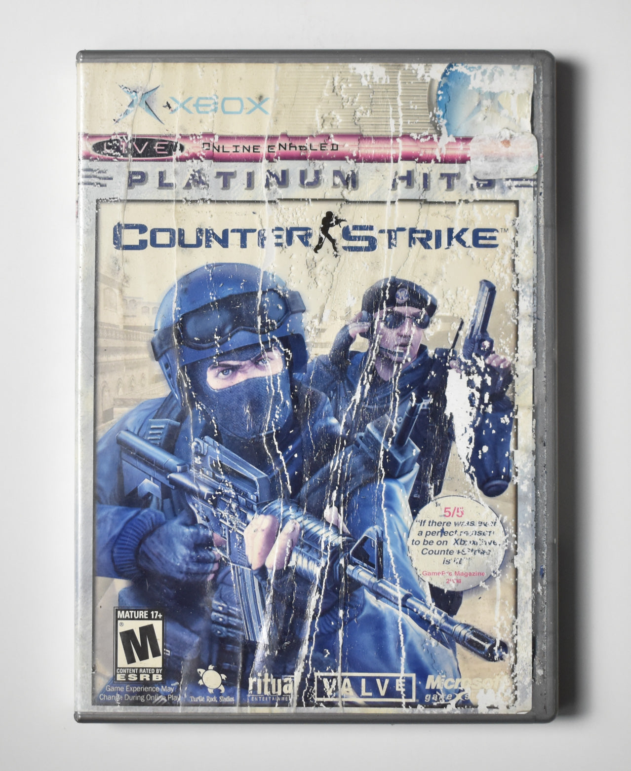 Xbox Counter Strike Platinum Hits Game Rough Cover Microsoft Xbox Original USED