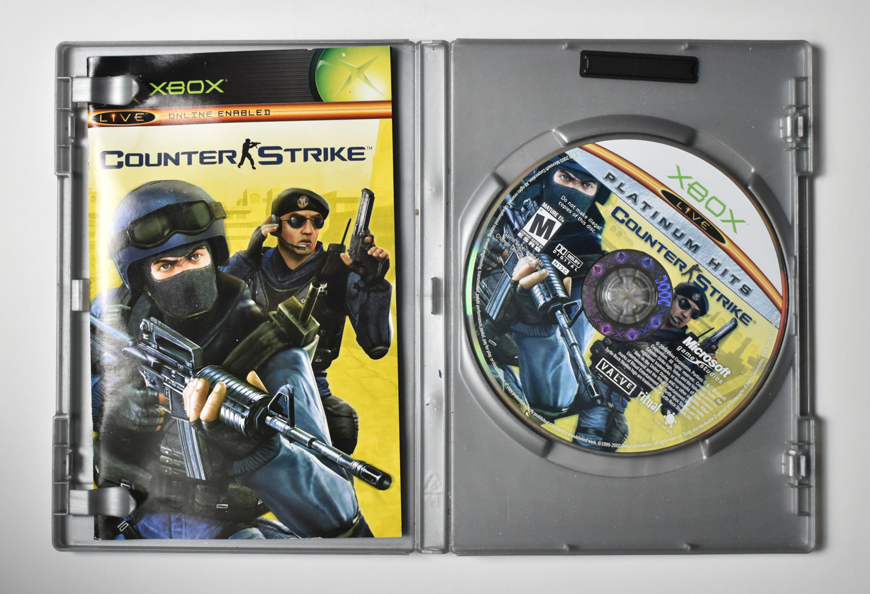 Xbox Counter Strike Platinum Hits Game Rough Cover Microsoft Xbox Original USED