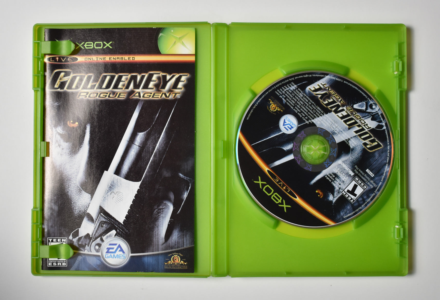 Xbox Golden Eye Rogue Agent Video Game Used Microsoft