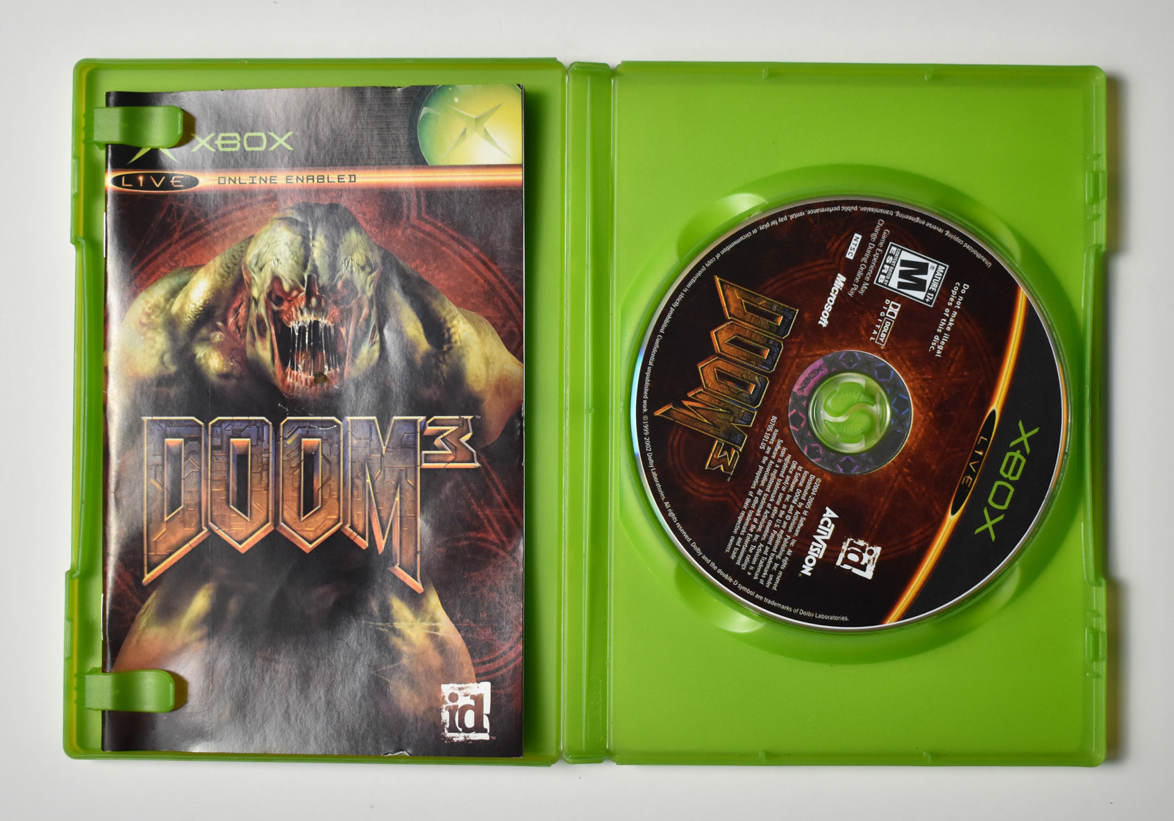 Xbox Doom 3 Used W Case Microsoft Xbox Original USED