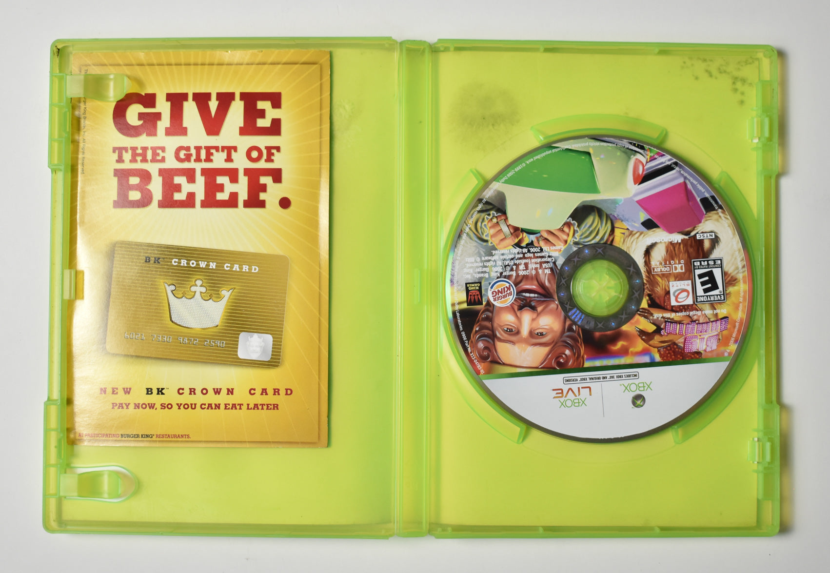 Xbox Big Bumpin Burger King Game USED