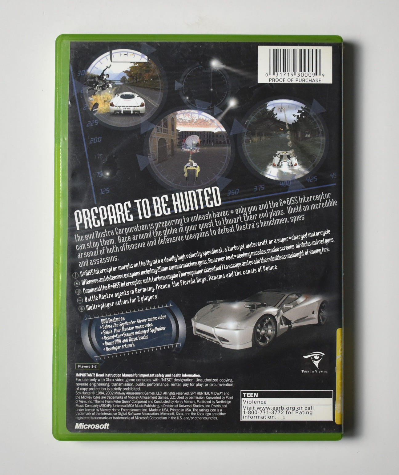 Xbox Spy Hunter Video Game Used Microsoft Xbox Original Game