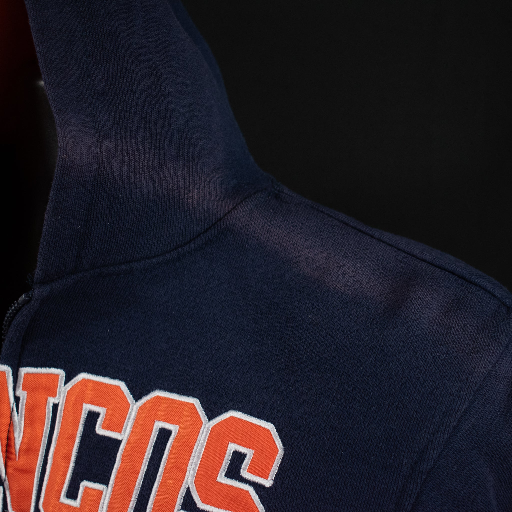 Broncos Sweatshirt Blue Hoodie NFL Team Apparel 14-16 Kids Large Youth Used