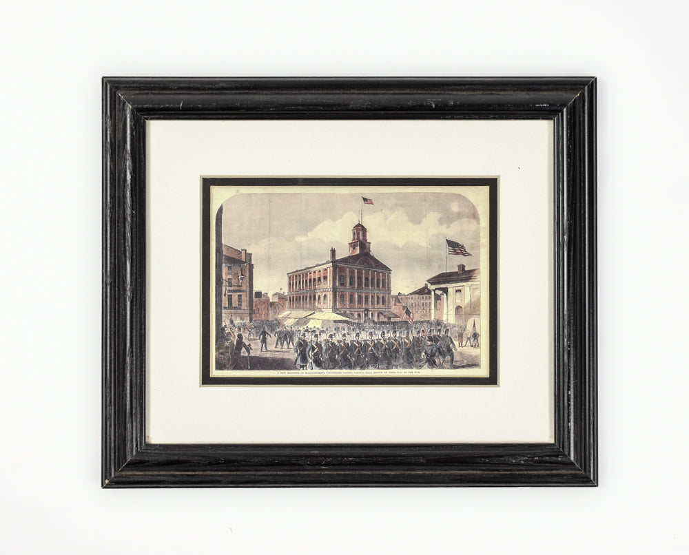 American Historic Images Massachusetts Volunteers Passing Faneuil Hall 1861 5x7