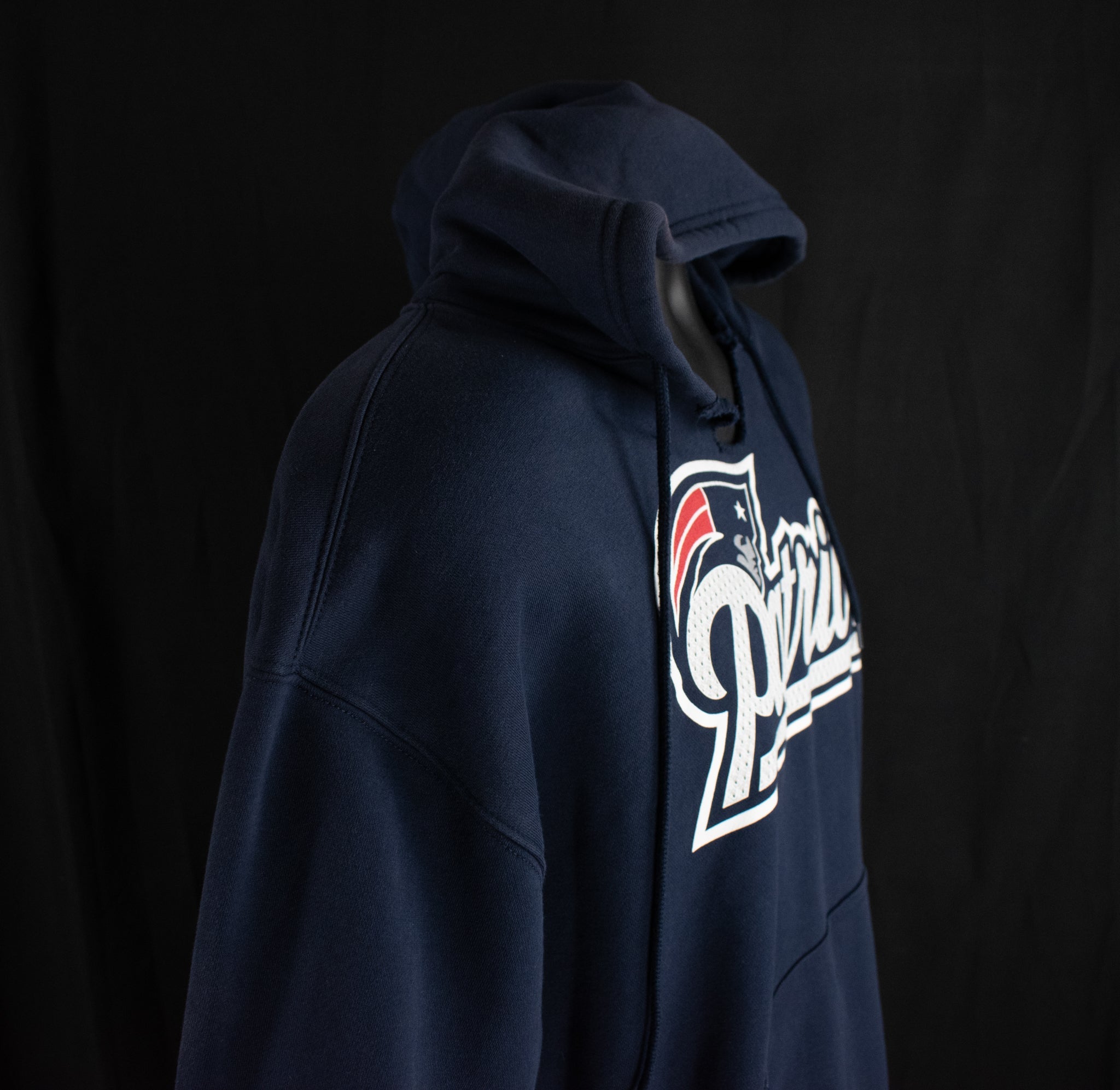 Large Patriots Hoodie Large Zipup Mens Blue New England Patriots Sweatshirt NFL Football Branded