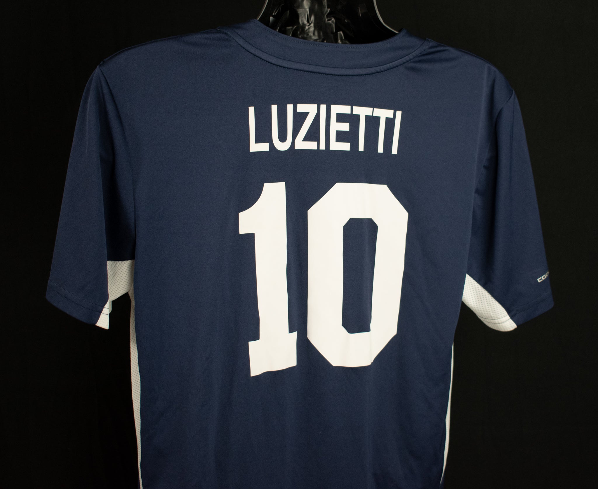 Detroit Tigers Spring Training Luzietti 10 Majestic Cool Base Medium MLB Baseball Jersey