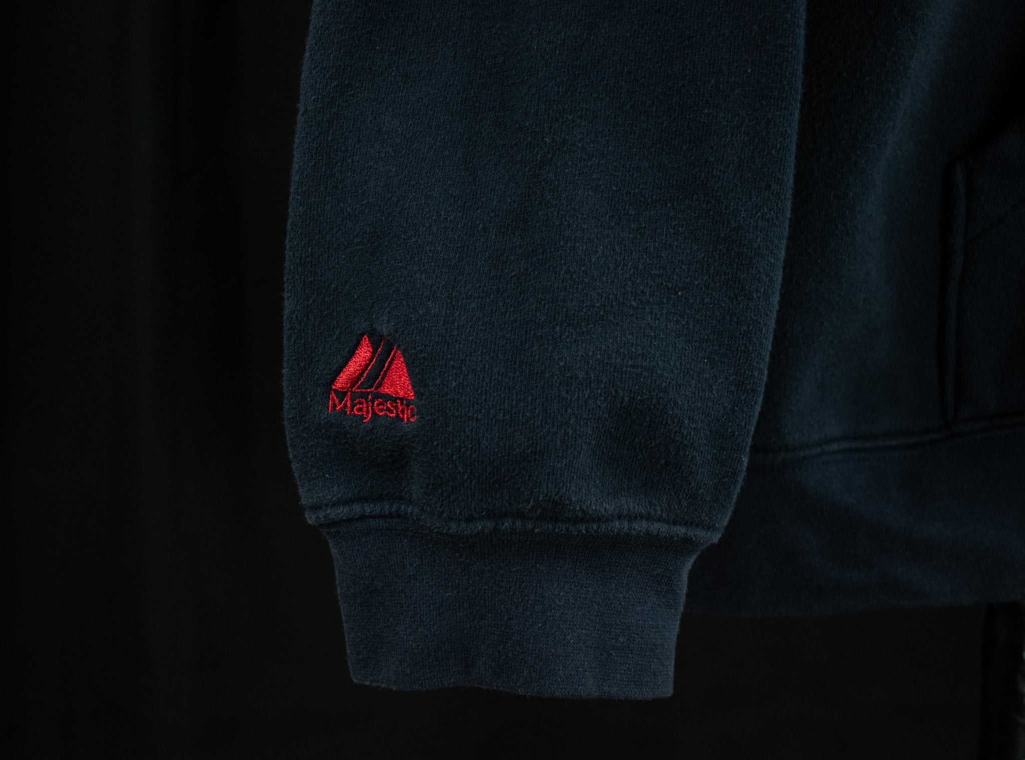 Majestic Blue Pullover Sweatshirt Hoodie Boston Red Sox MLB Small
