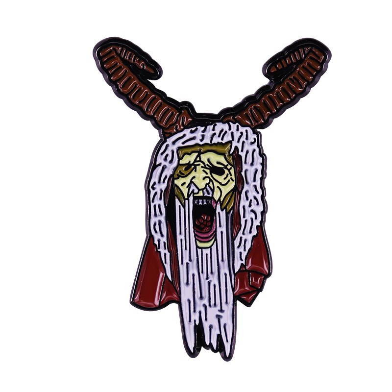 Christmas Demon Kamps Brooch Movie Krumpus Inspired Badge to punish disobedient