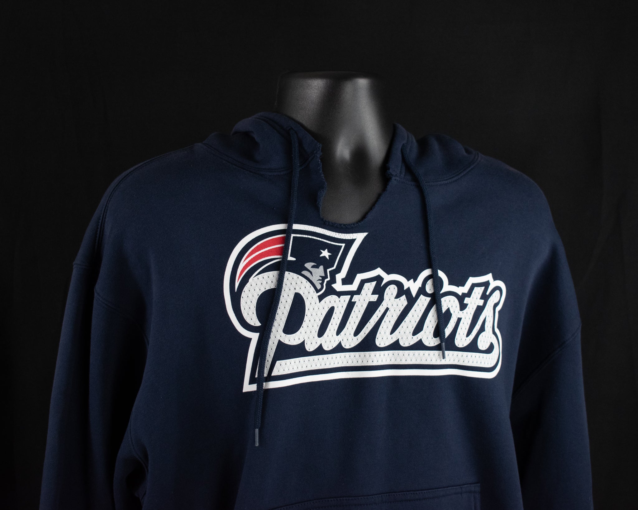 Large Patriots Hoodie Large Zipup Mens Blue New England Patriots Sweatshirt NFL Football Branded
