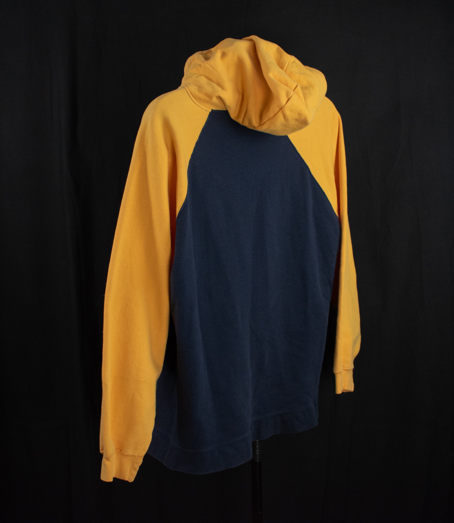 Navy Sweatshirt Pullover Hoodie Yellow University Adult XL Old Varsity Brand Blue OVB