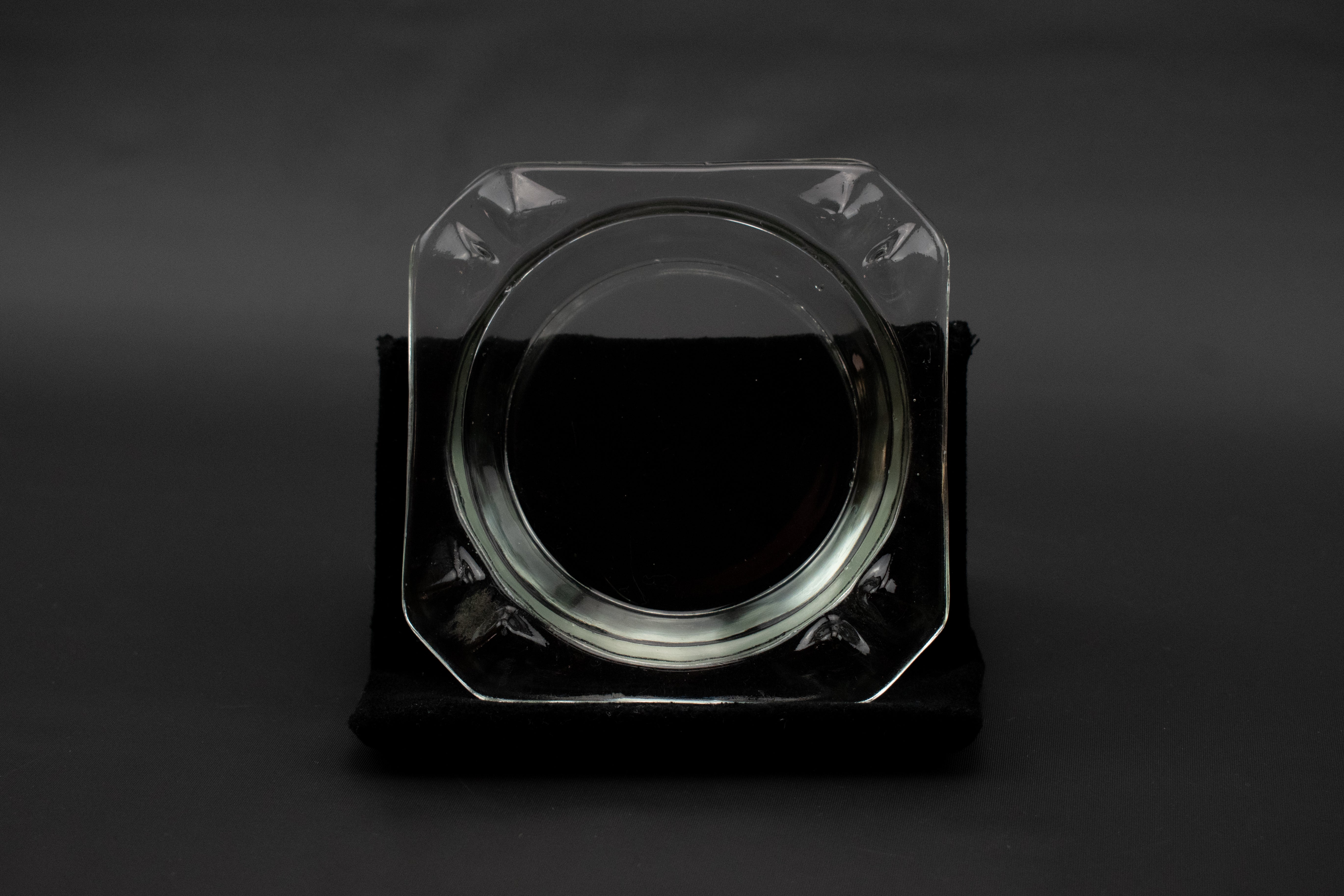 Ashtray Small Used 3 1/2inch Vintage Glass Tiny Ashtray Bar Table IN THE SINK