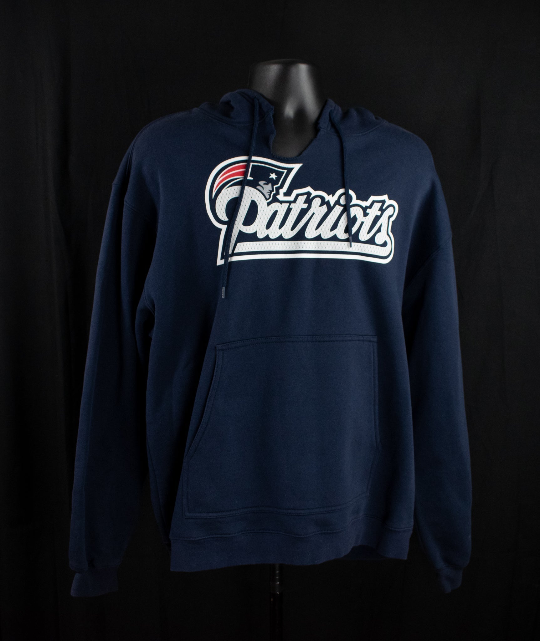 Large Patriots Hoodie Large Zipup Mens Blue New England Patriots Sweatshirt NFL Football Branded