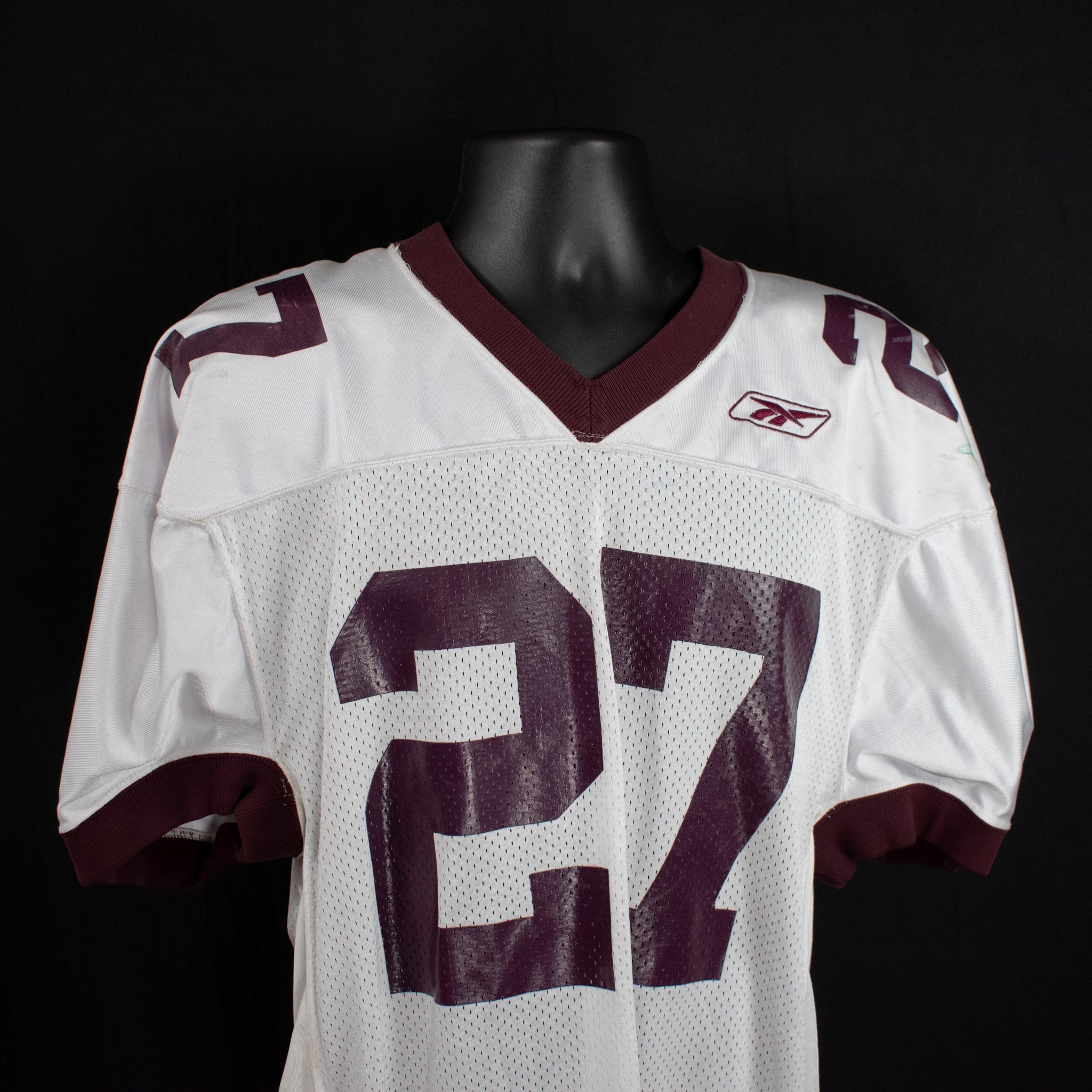 Reebok Football Jersey White Used 27 Blank XL Long