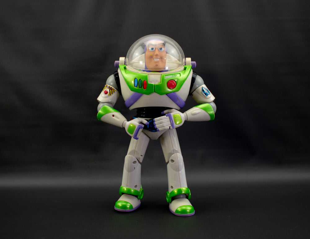 Toy Story Talking Buzz Lightyear Doll Disney Pixar 2001 Vintage Used