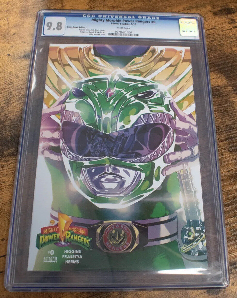 Mighty Morphin Power Rangers Boom Studio Green Ranger Comic Book 0 Graded 9.8