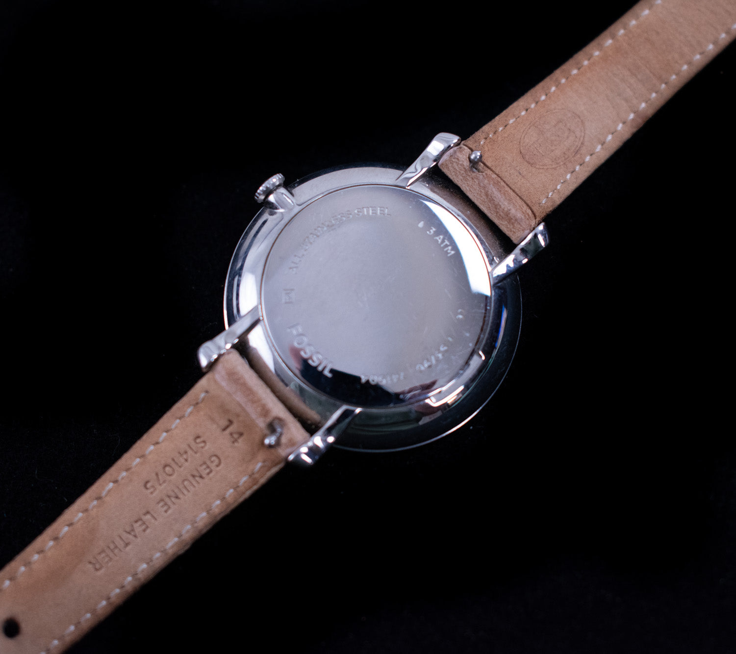 Fossil Stainless Steel Woman’s Wrist Watch 14 Inch Band Used 3ATM ES3796 741504 Authentic