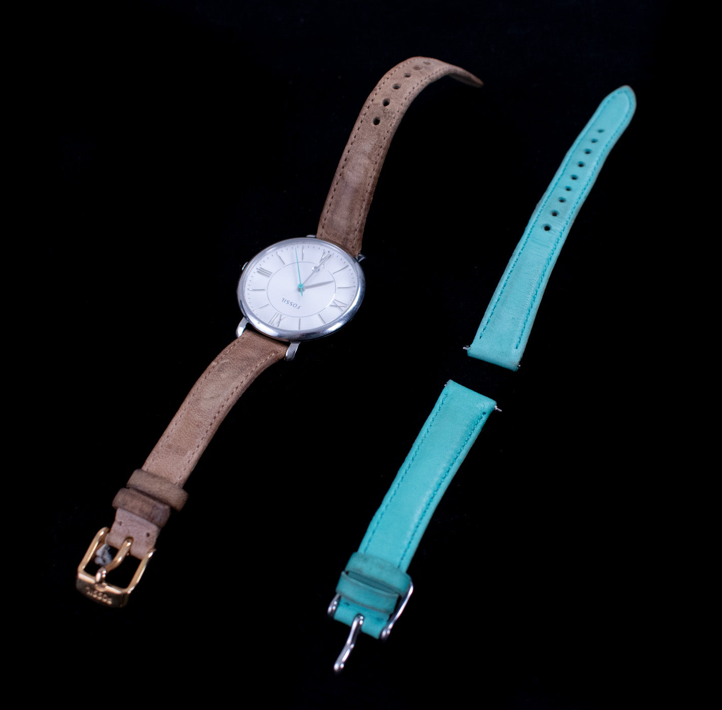 Fossil Stainless Steel Woman’s Wrist Watch 14 Inch Band Used 3ATM ES3796 741504 Authentic
