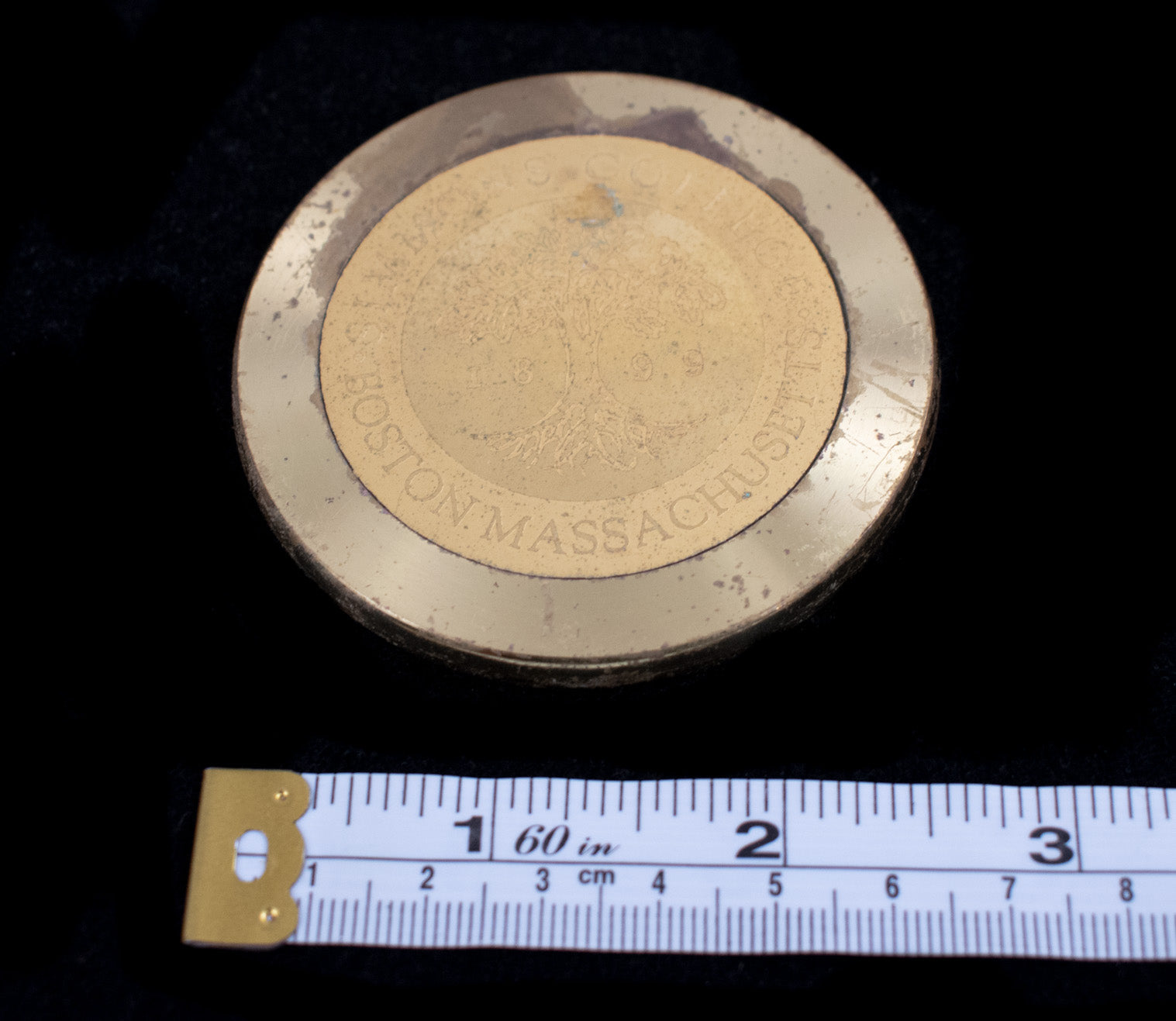 Boston Massachusetts Simmons College Vintage Gold Coin Weighted Used