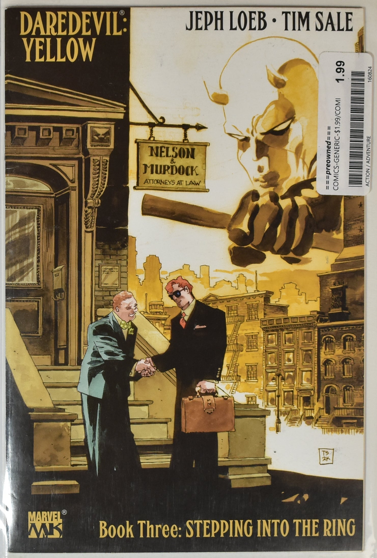 Daredevil Yellow Comic Marvel Comics Comic Book Nelson and Murdock