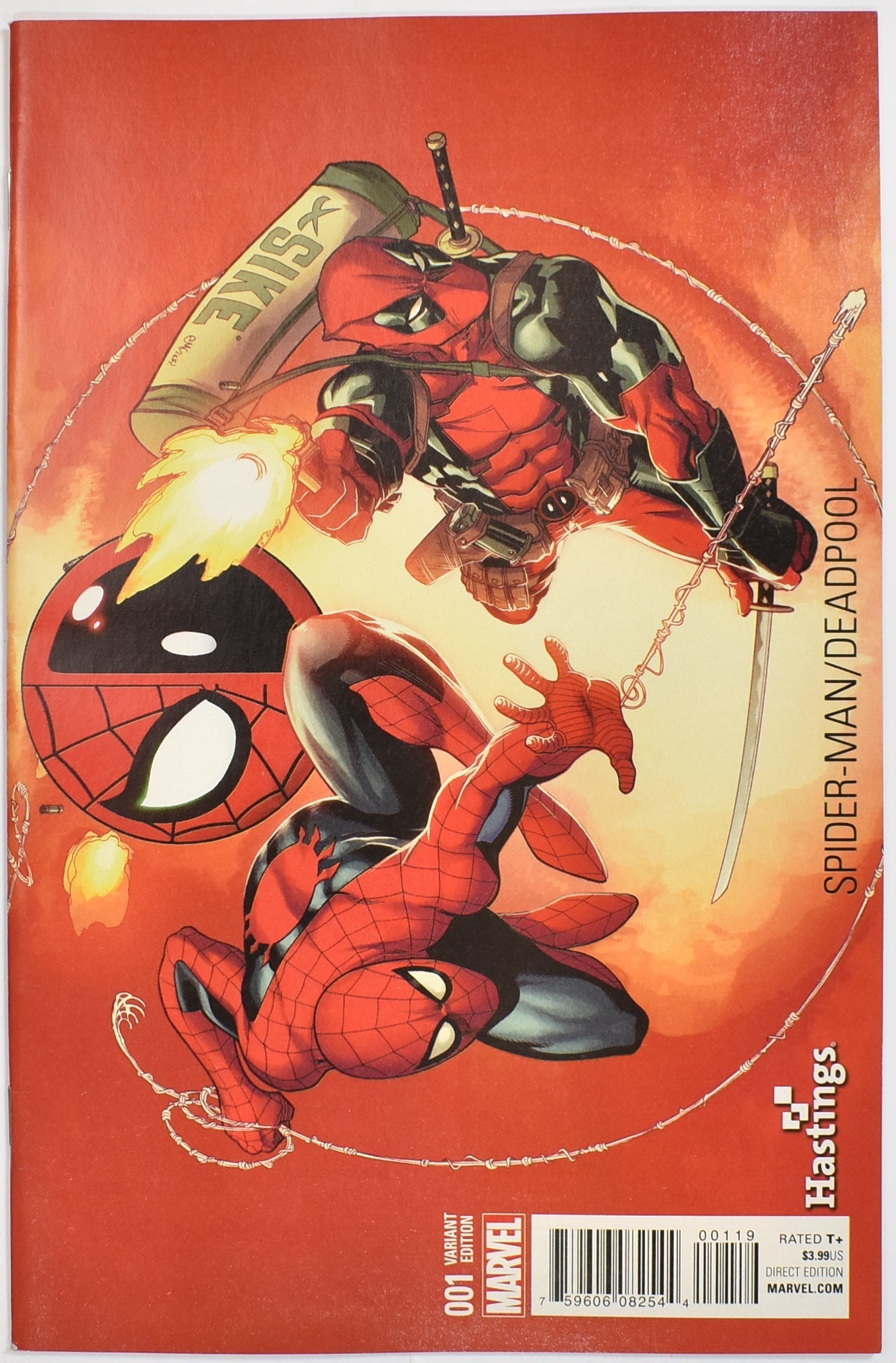 Spider Man Dead Pool 001 Variant Hastings Edition Comic Book