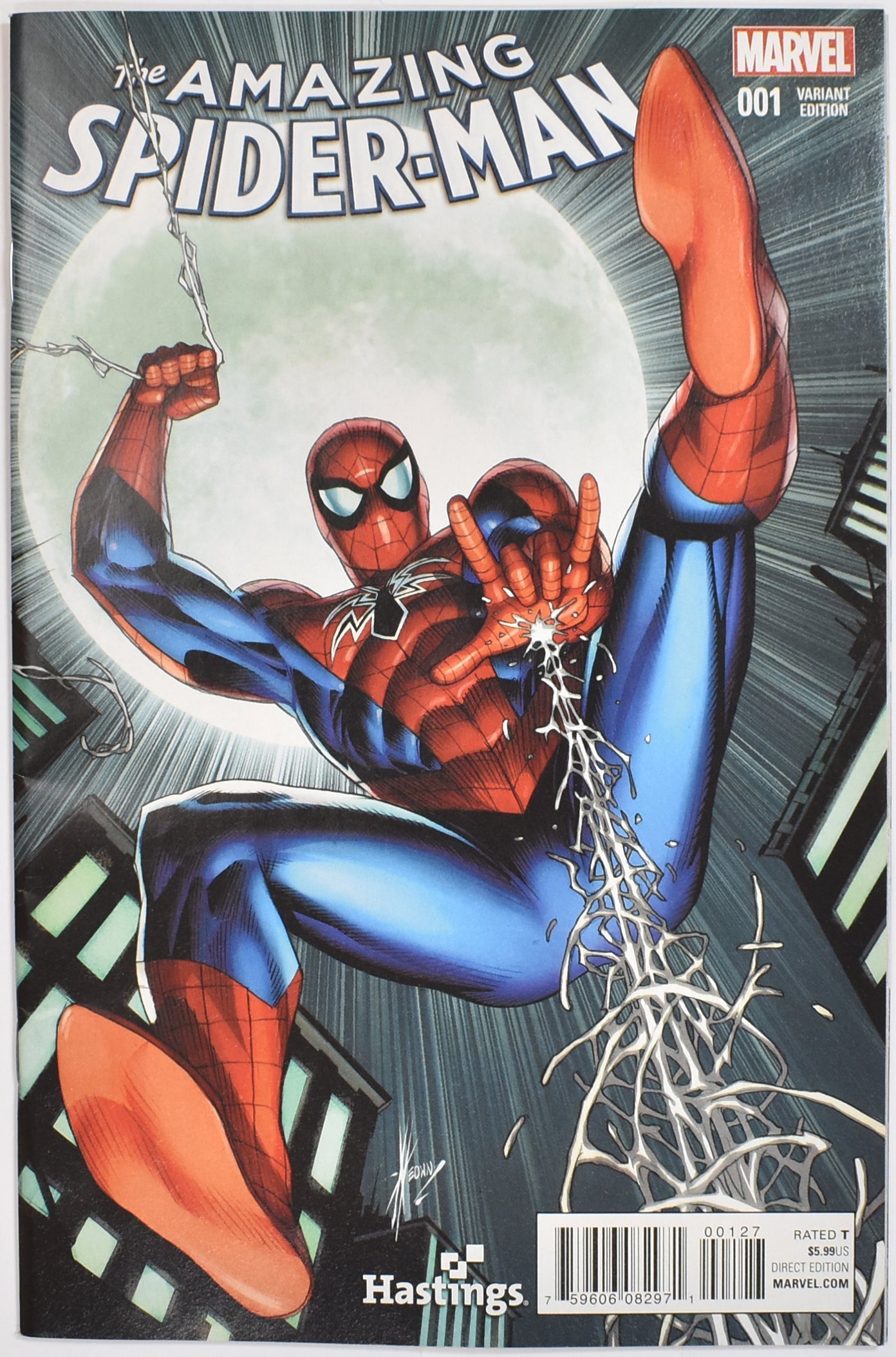 The Amazing Spider Man 001 Variant Edition Hastings Comic Book