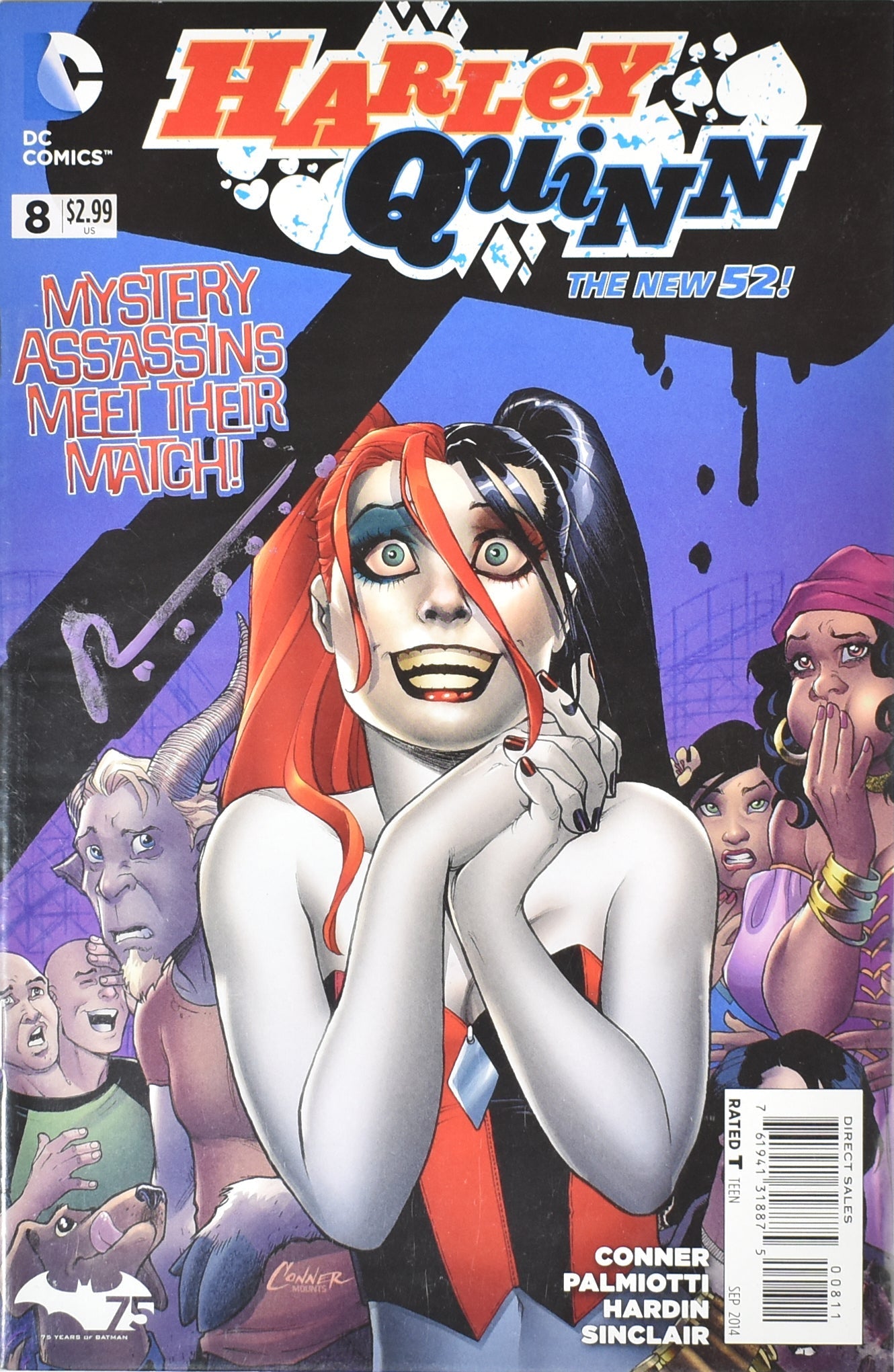 Harley Quinn Comic Book 8 DC Comics Mystery Assassins meet their Match SEP 2014