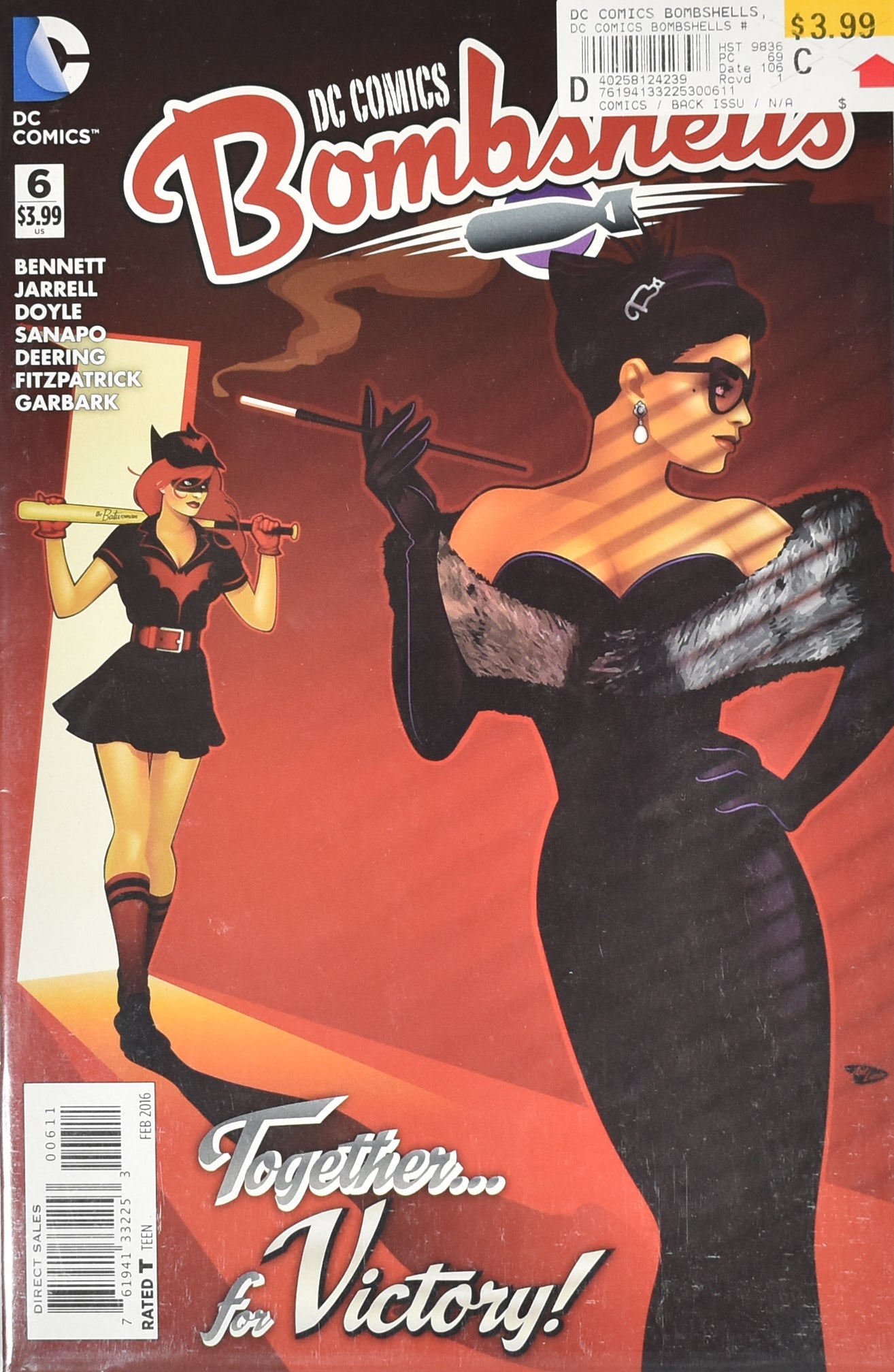 Bomb Shell Dc Comics Comic Book 6 FEB 2016