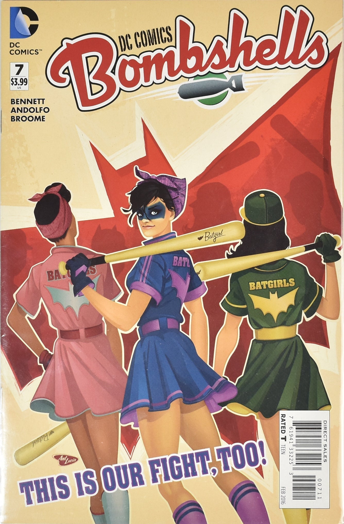 Bomb Shell Dc Comics Comic Book 7 FEB 2016 This is our fight