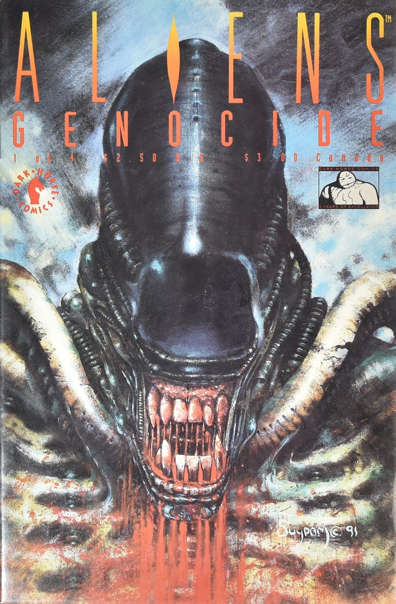 Aliens Genocide 1 Comic Book 1991 Dark Horse Comics