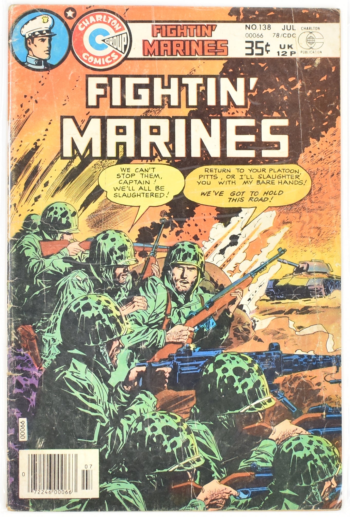 Fighting Marines No. 138 00066 JUL Charlton Comics Group
