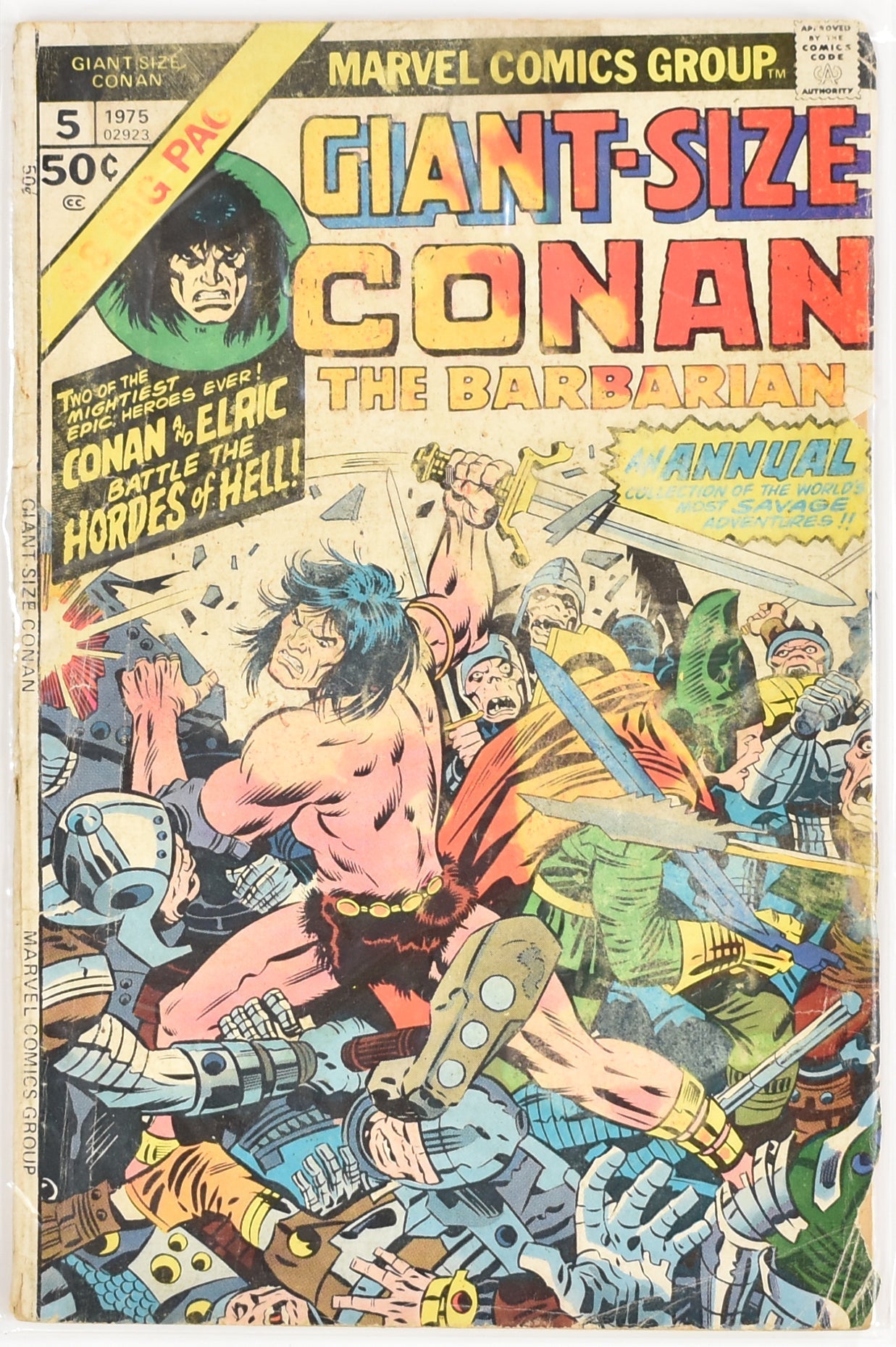 Conan Giant Size The Barbarian 5 1975 Marvel Comics Comic Book