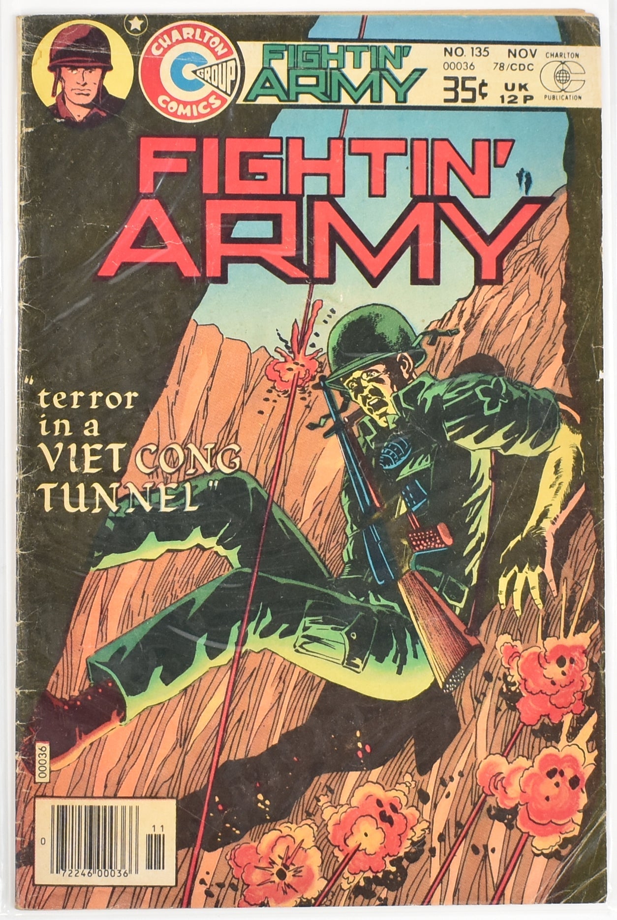 Fightin Army 135 Comic Book Charlton Comics Group NOV. 78 / CDC