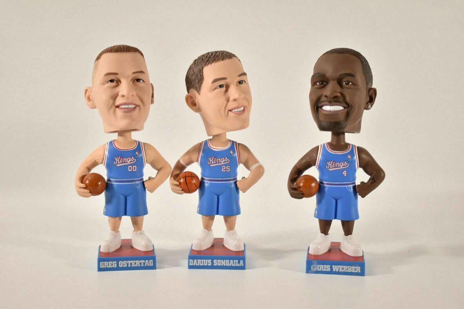 SACRAMENTO KINGS Bobble heads 2005 Greg Ostertag, Deon Songaila Rare