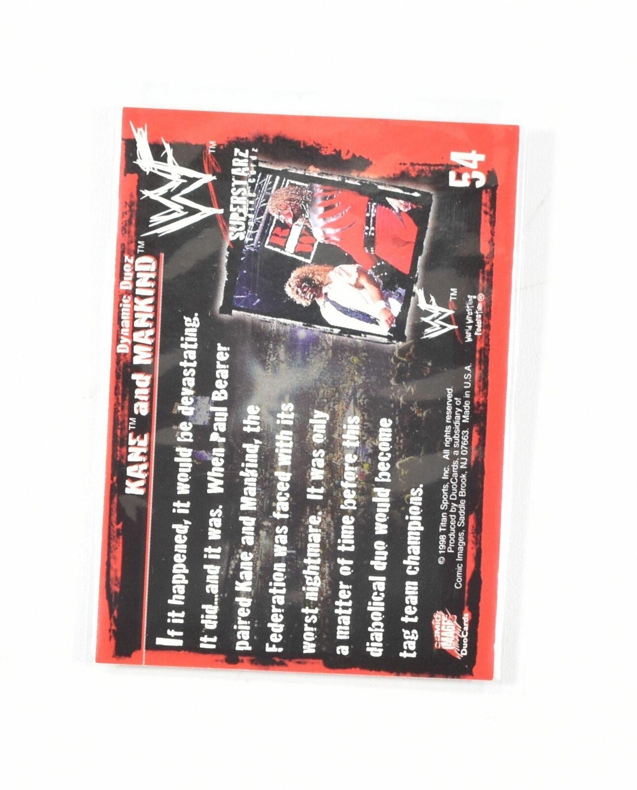 Kane And ManKind WWF Card Comic Images 1998 54 - 98- 4