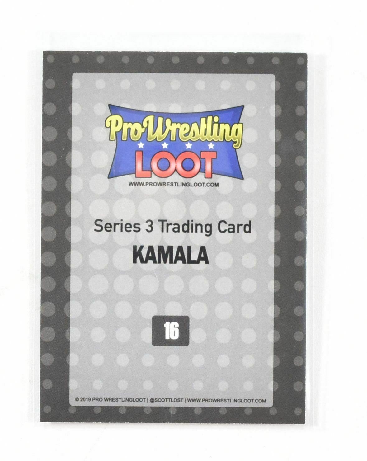 Pro Wrestling LOOT Seires 3 Trading Card Kamala 16 2019 Wrestling Loot Card