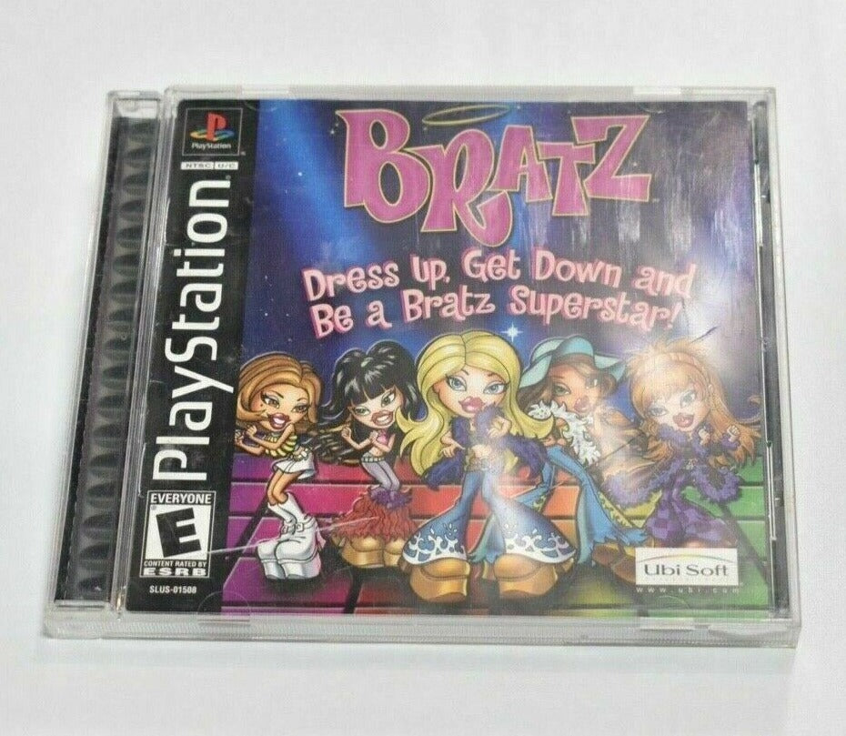 Bratz PS1 Black Label - COMPLETE TESTED Playstation 1 Game Sony USED
