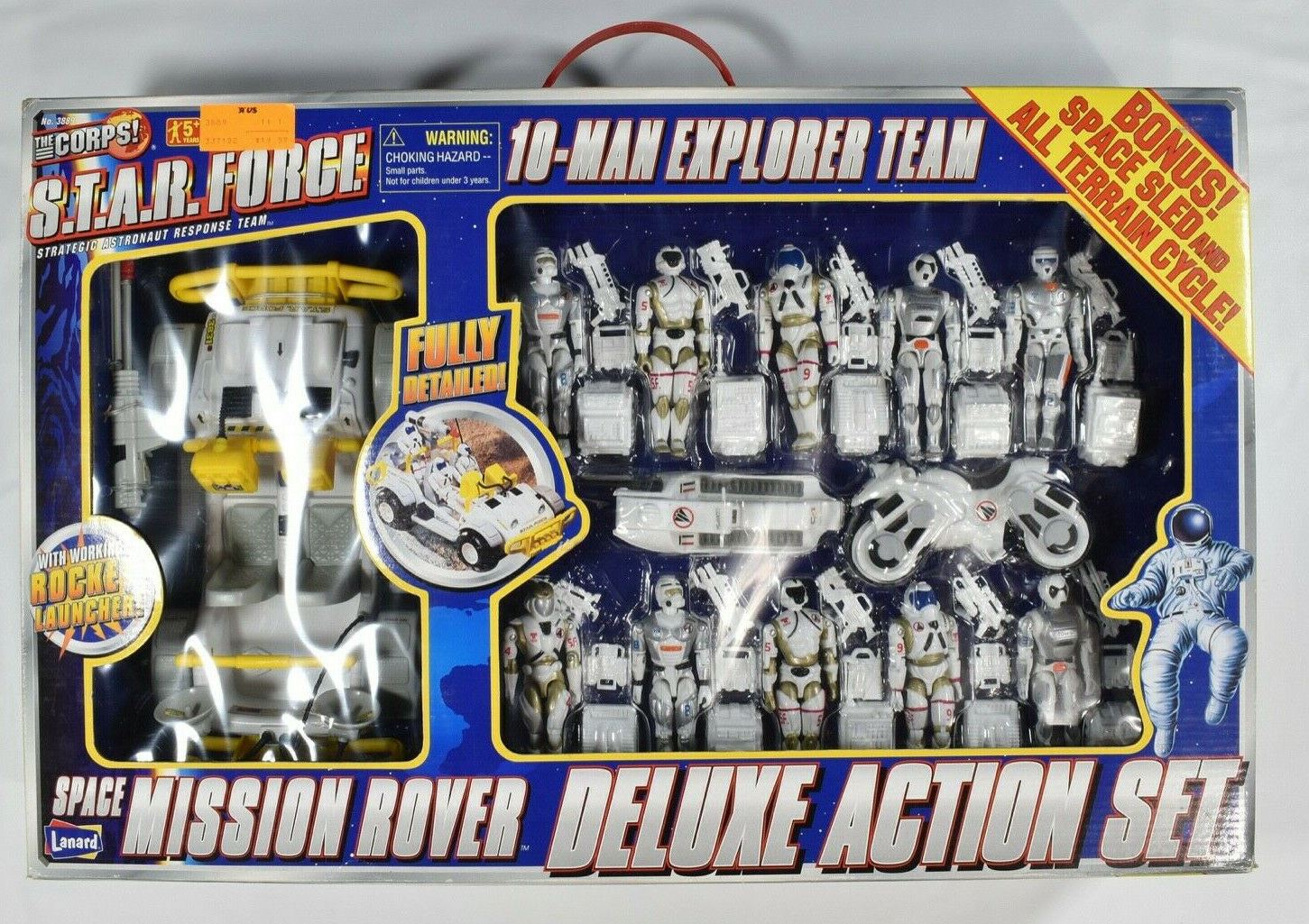 The Corps Lanard Action play set. The Corps World Force Space Force 10 man Explo