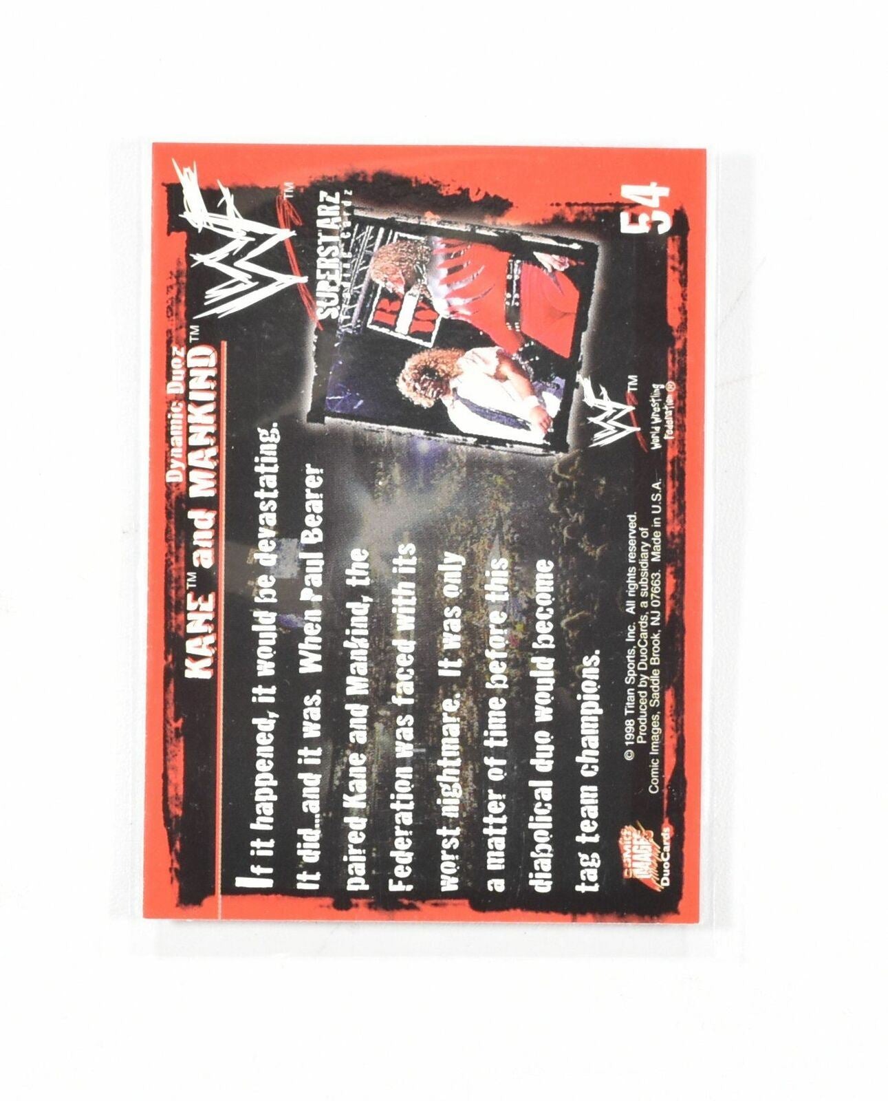 Kane And ManKind WWF Card Comic Images 1998 54 - 98- 2