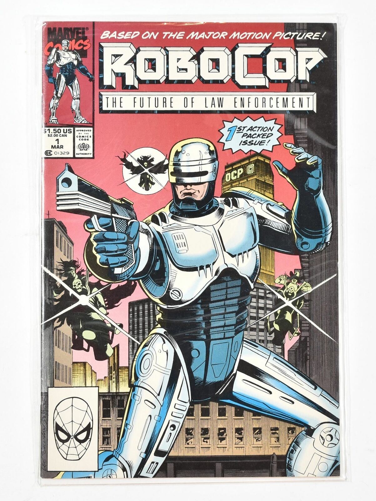 Robo Cop Comic Book 1 Marvel Comics 01329 1 Mar 1st Issue