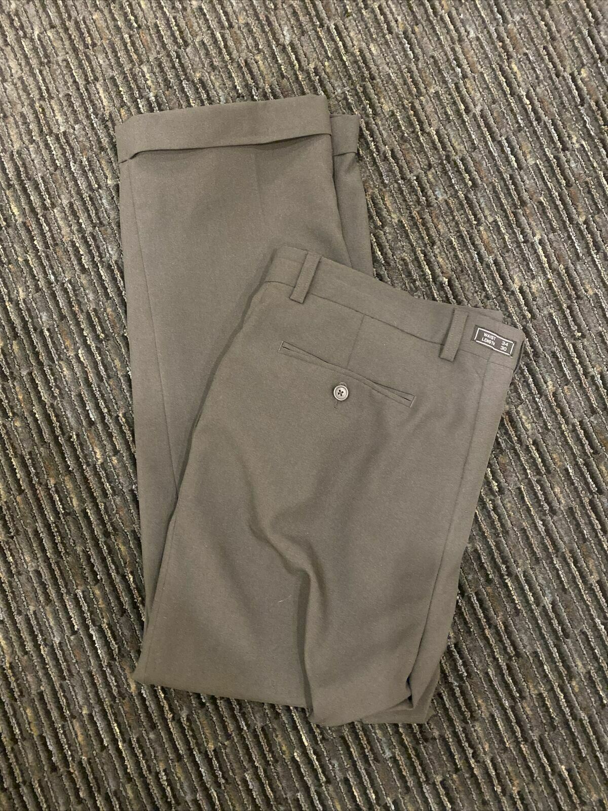 Linea Dome Mens Size 34x30 Pants Grey Slacks