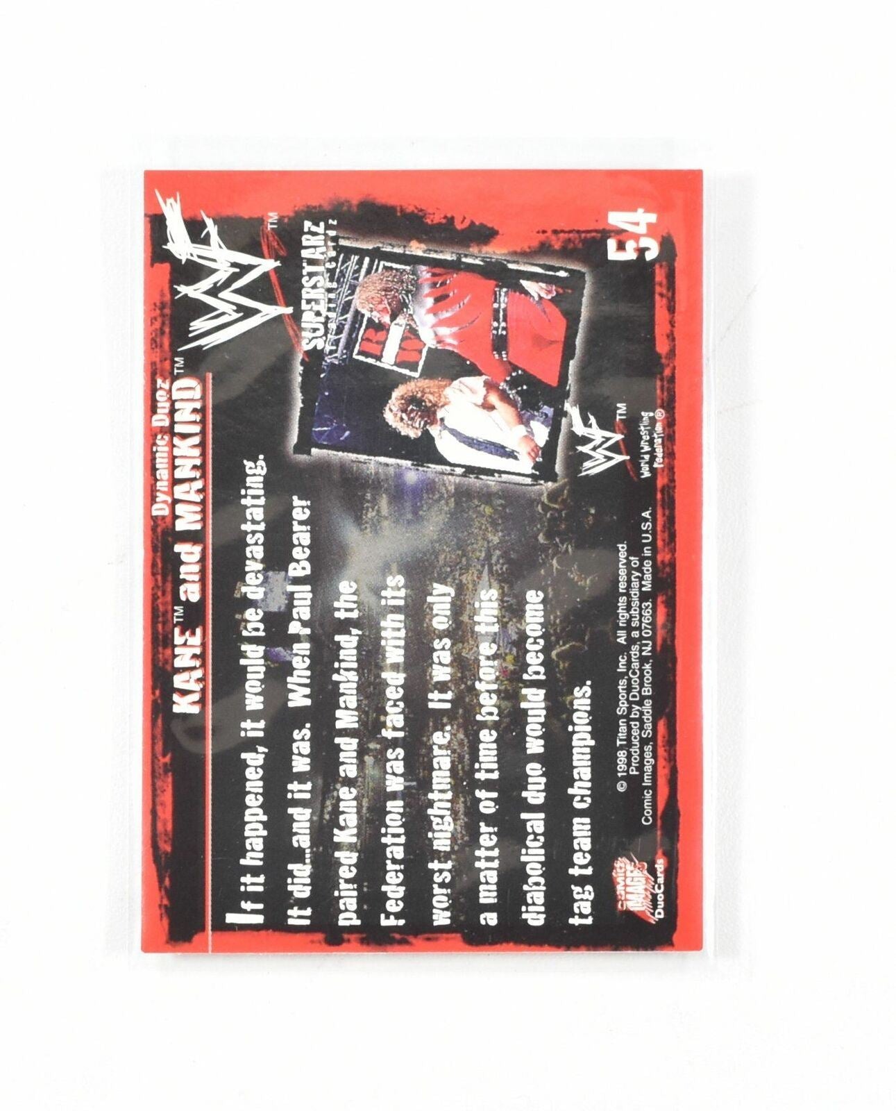 Kane And ManKind WWF Card Comic Images 1998 54 - 98- 6