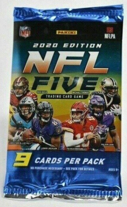 PANINI Football Cards 2020 EDITION NFL Five Foil Pack 9 Card Pack NEW