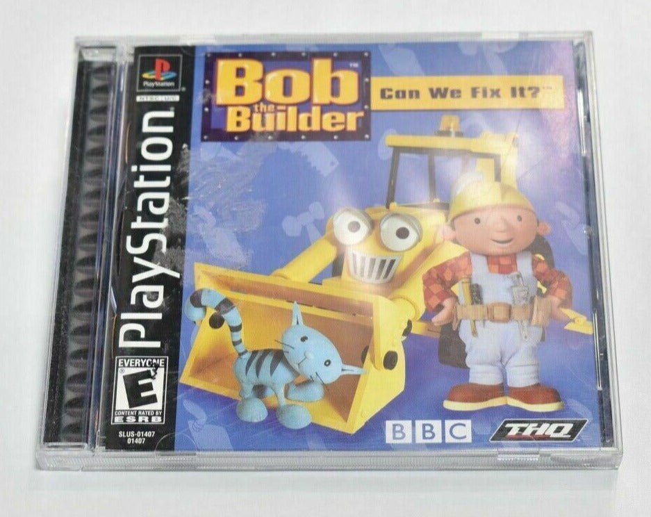 Bob the Builder Sony Playstation PS1 Black Label SLUS-01407 Video Game used