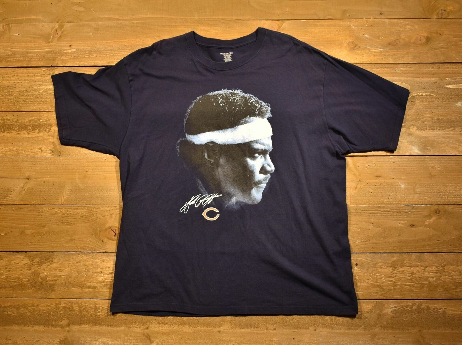 Walter Payton Chicago Bears men's T-shirt Reebok 2XL blue the sweetness Vintage